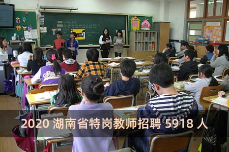 2020湖南省特崗教師招聘5918人