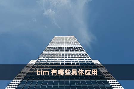 bim有哪些具體應用