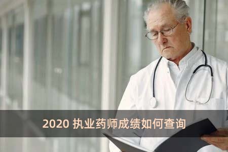 2020执业药师成绩如何查询