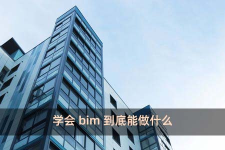 學會bim到底能做什么